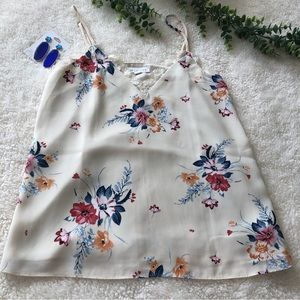 Socialite multicolored lined lace top SZ XS